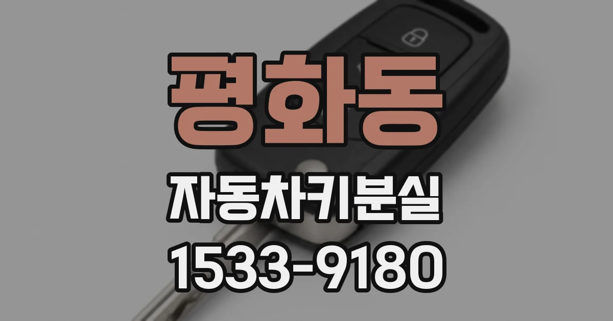 평화동 자동차키분실