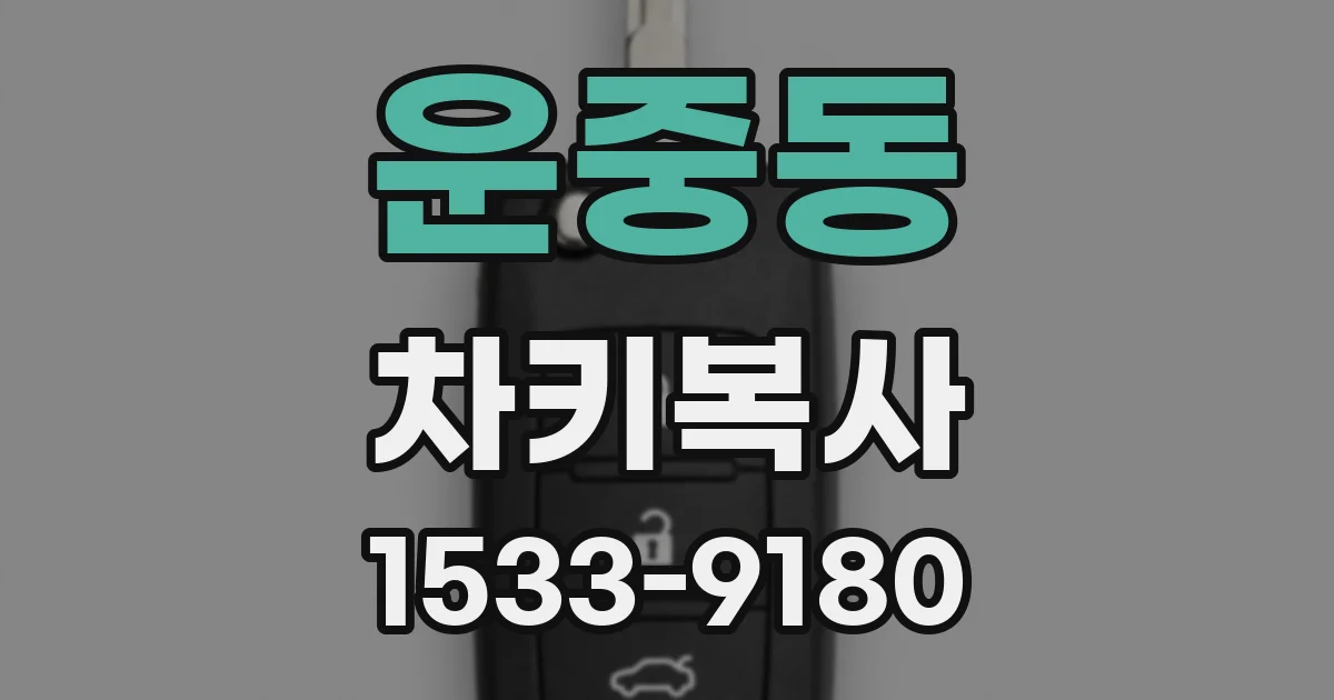 운중동 차키복사