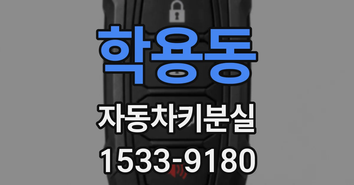 학용동 자동차키분실