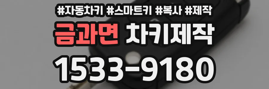 금과면 차키제작
