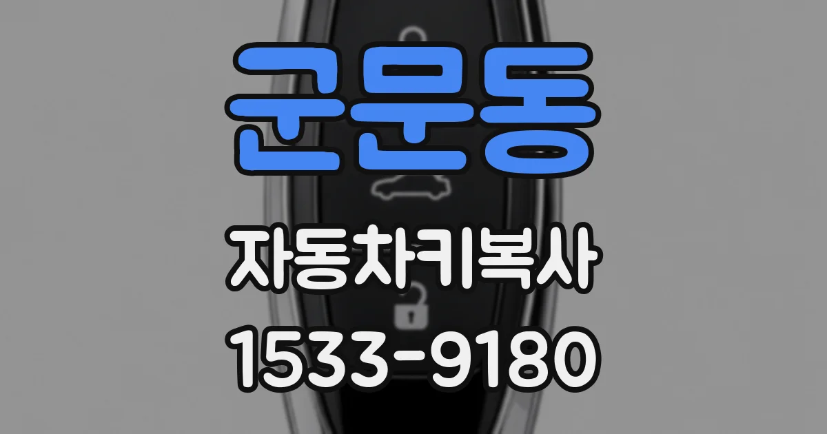 군문동 자동차키복사