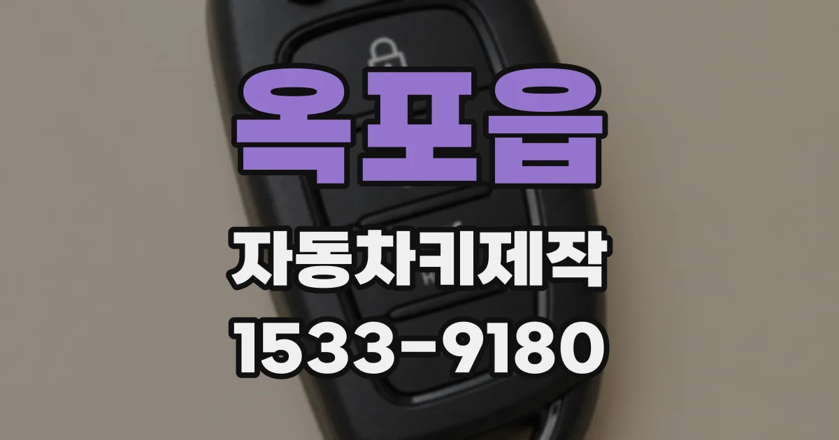 옥포읍 자동차키제작