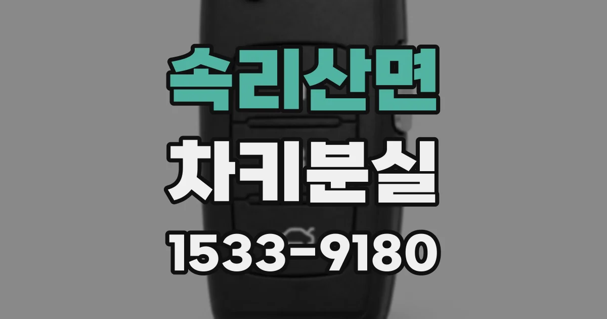 속리산면 차키분실