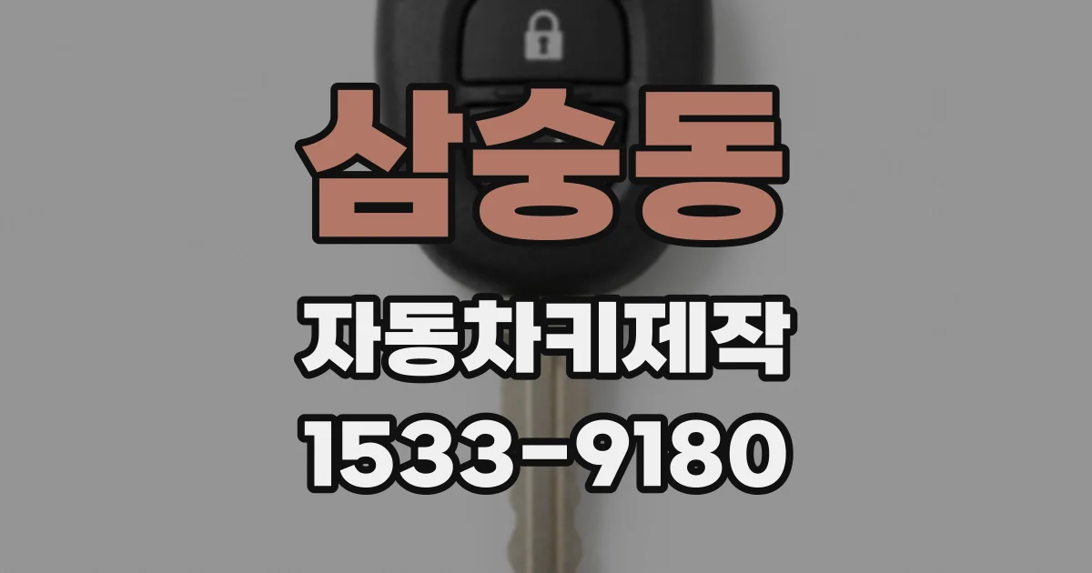삼숭동 자동차키제작