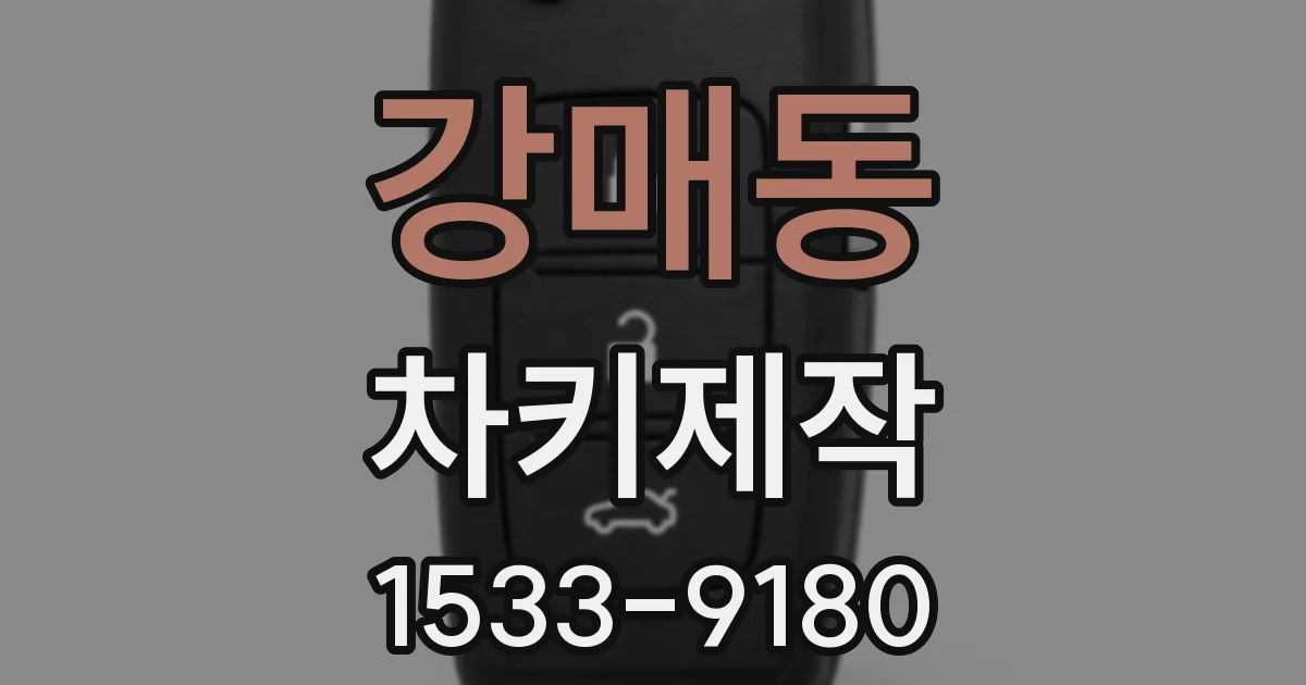 강매동 차키제작