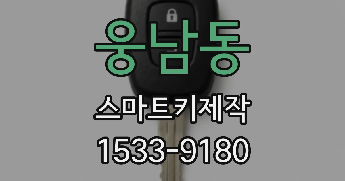 웅남동 스마트키제작