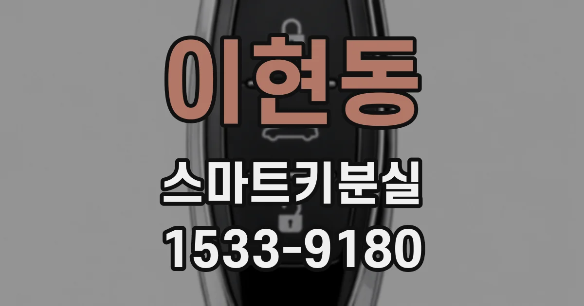 이현동 스마트키분실