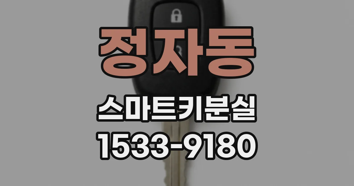 정자동 스마트키분실