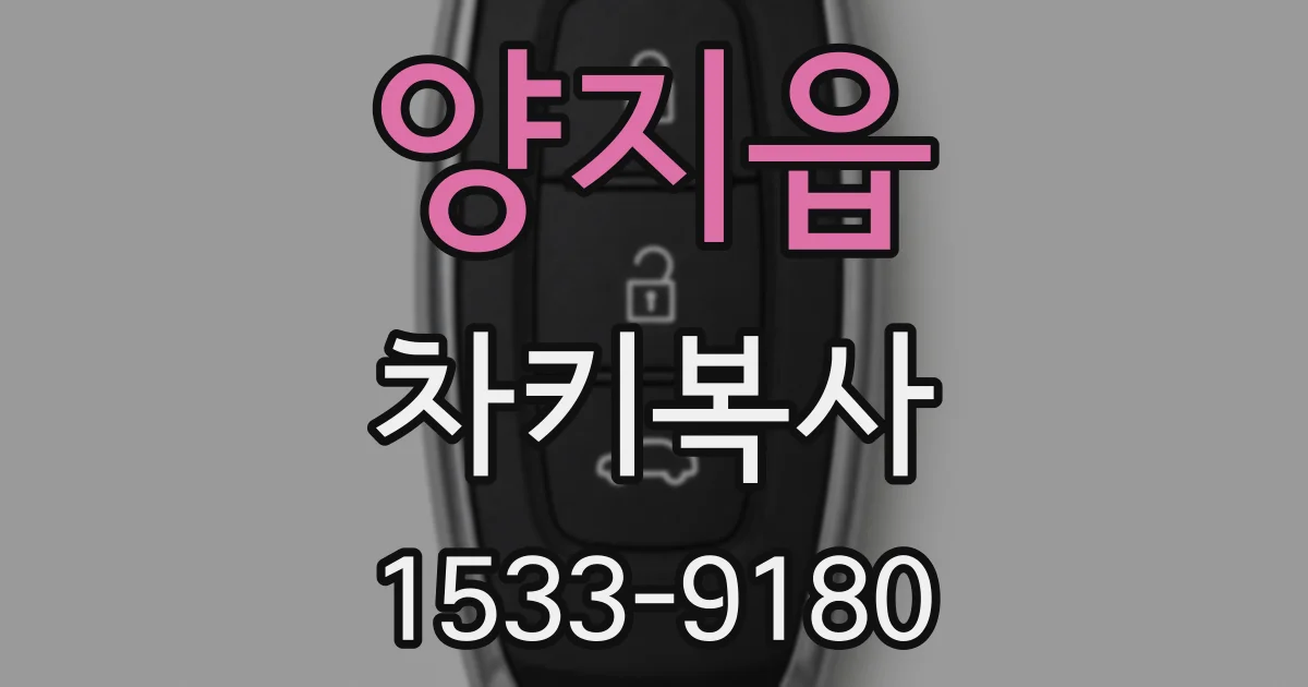양지읍 차키복사