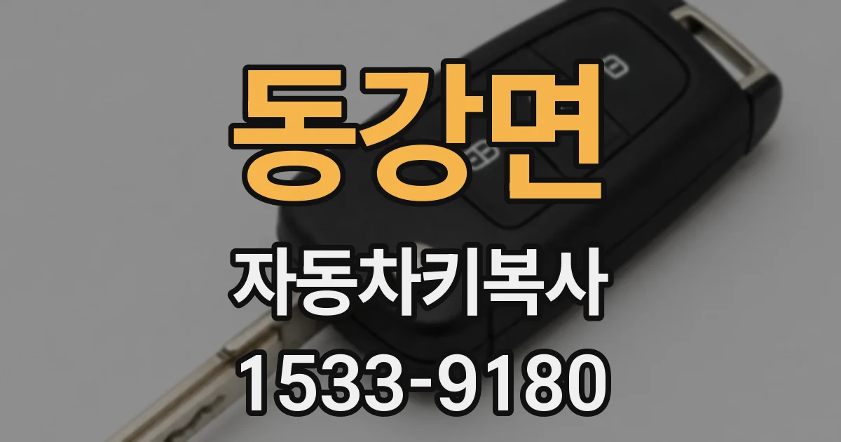 동강면 자동차키복사