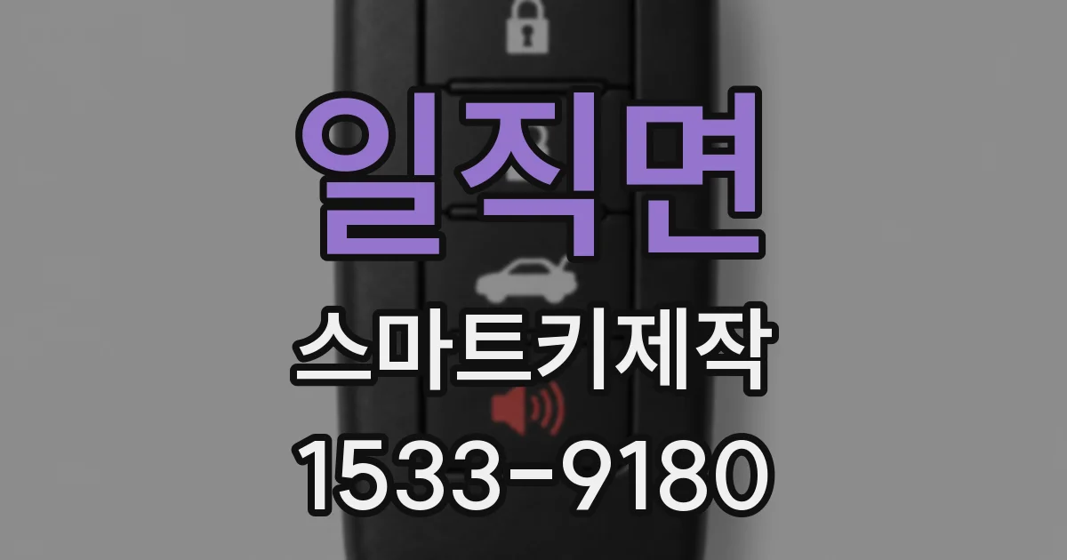 일직면 스마트키제작