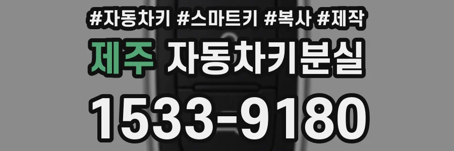제주 자동차키분실