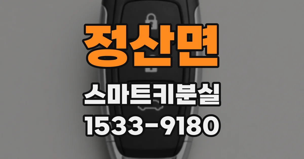 정산면 스마트키분실