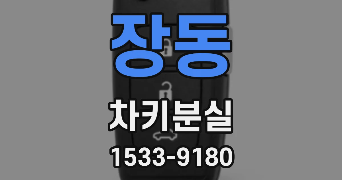 장동 차키분실