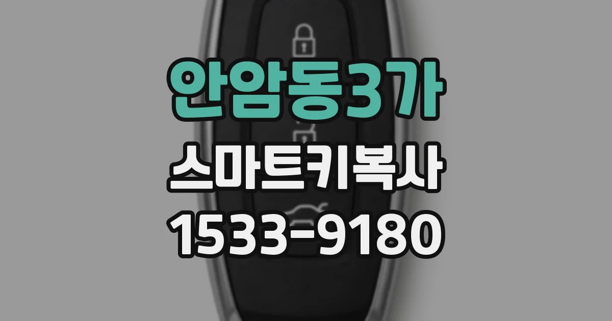 안암동3가 스마트키복사