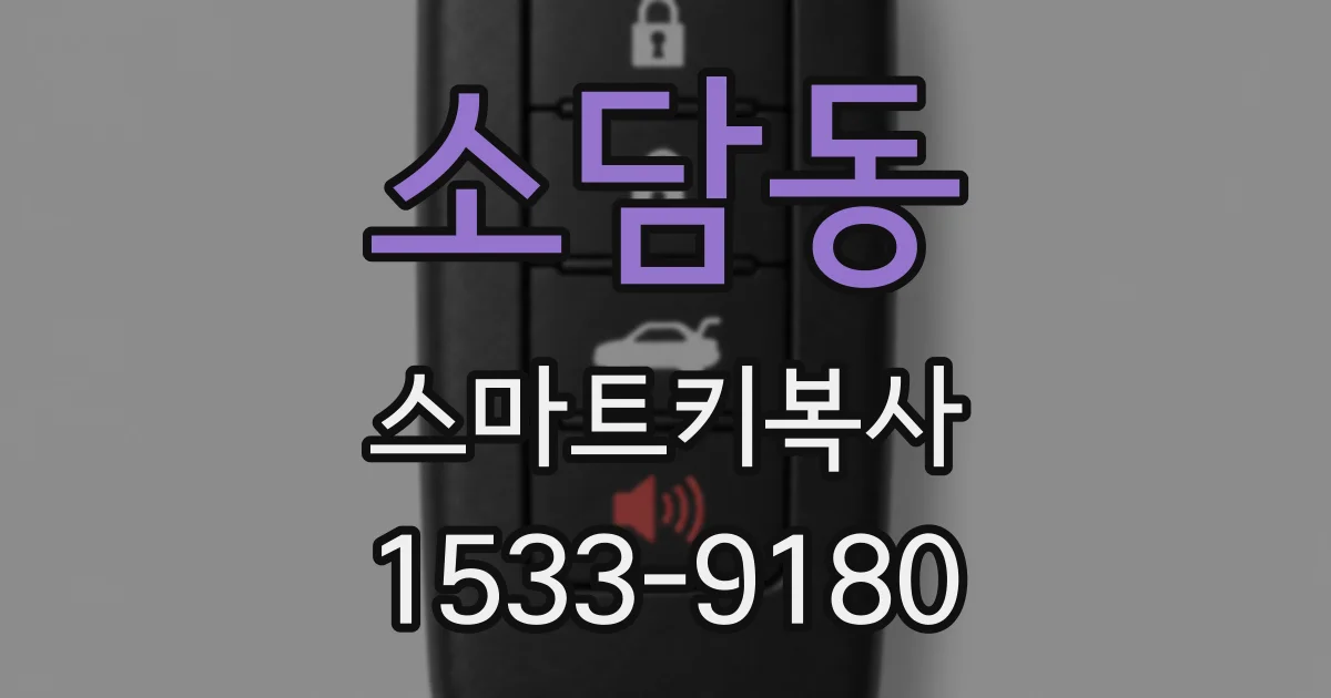 소담동 스마트키복사