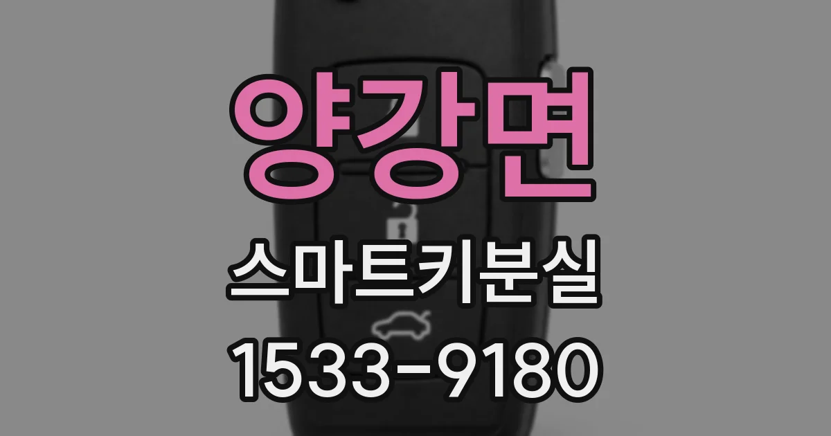 양강면 스마트키분실