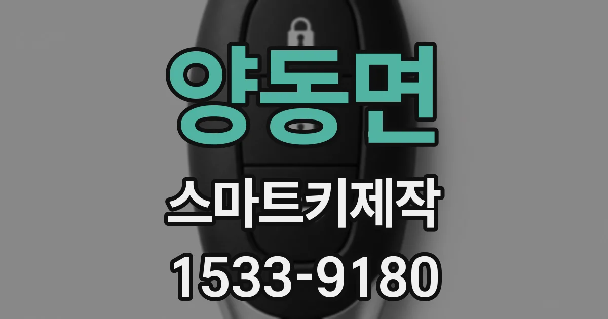 양동면 스마트키제작