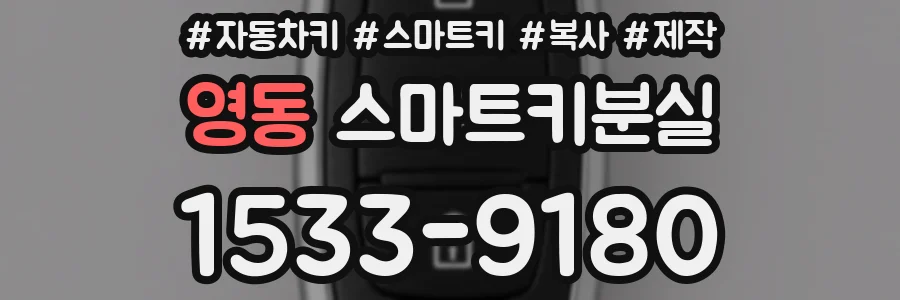 영동 스마트키분실