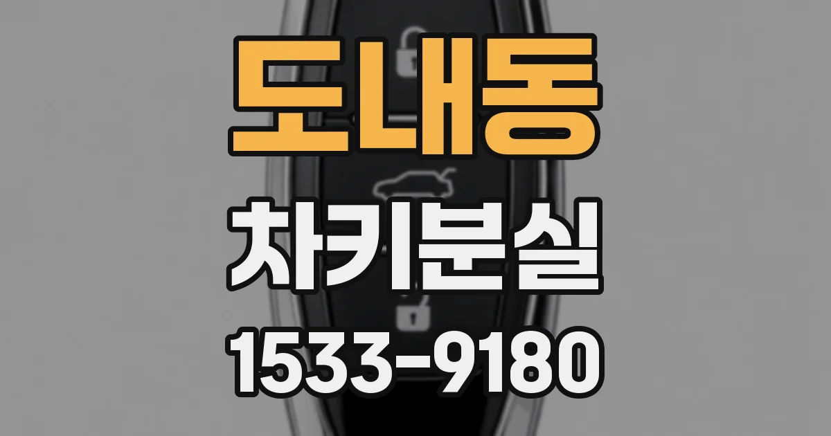 도내동 차키분실