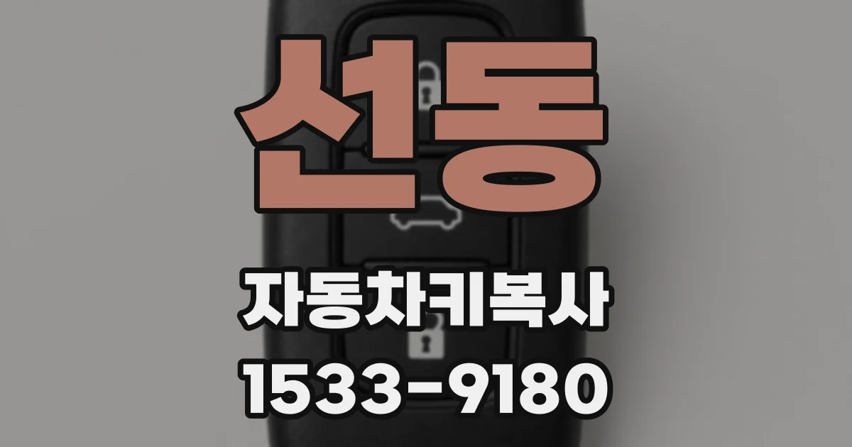 선동 자동차키복사