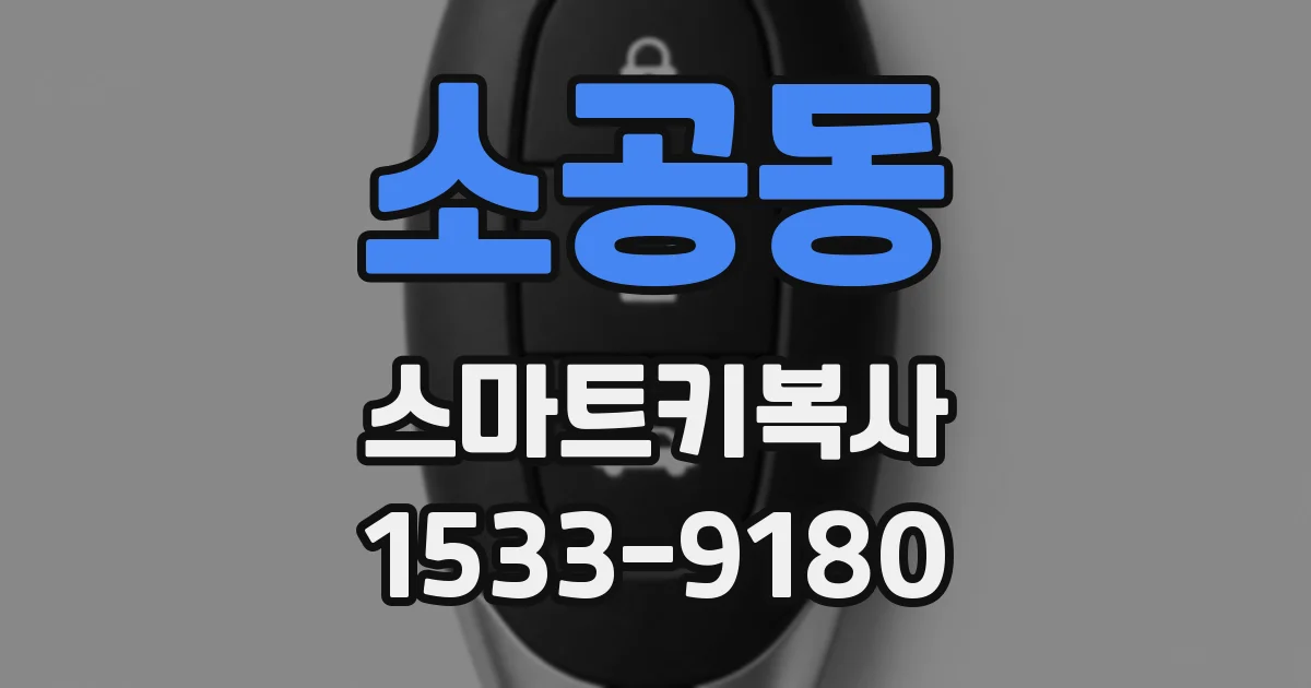 소공동 스마트키복사