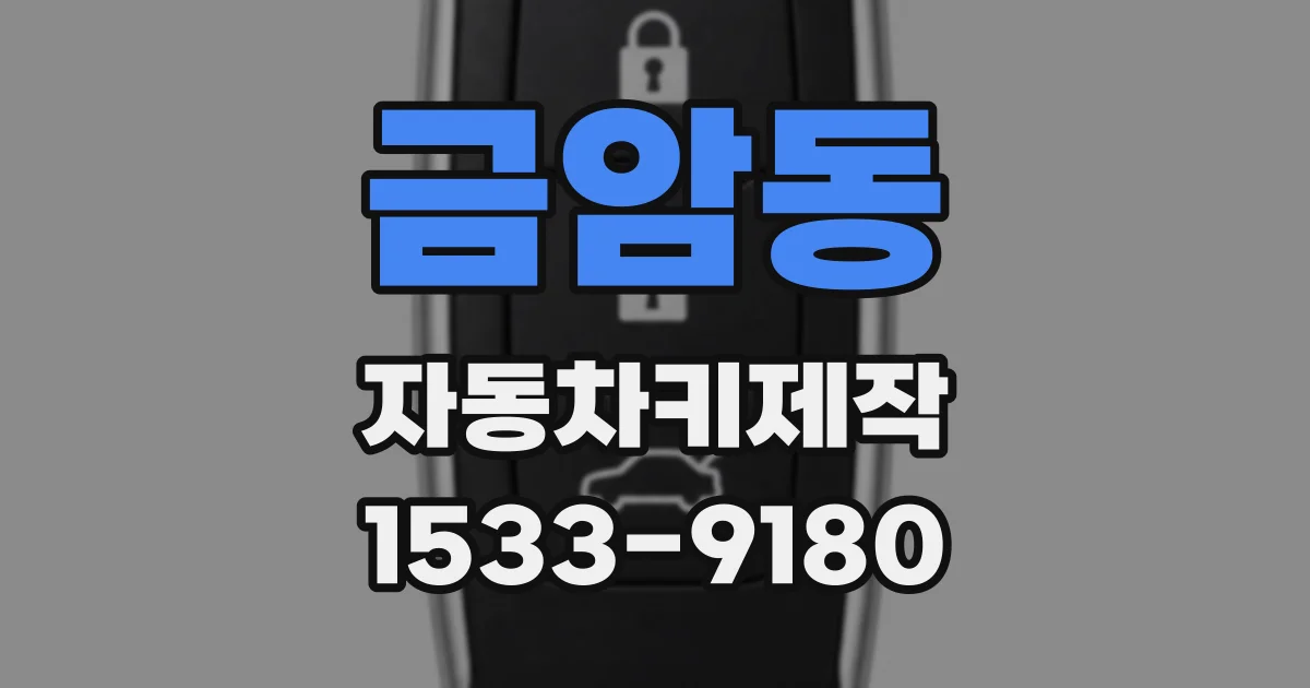 금암동 자동차키제작
