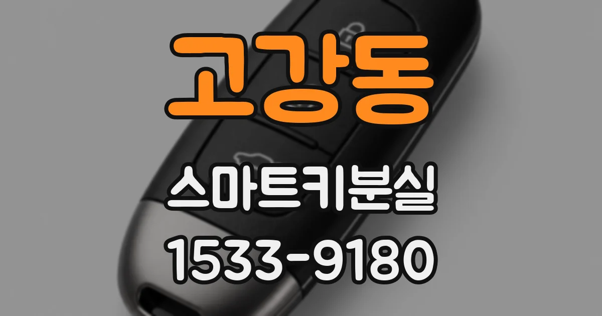 고강동 스마트키분실
