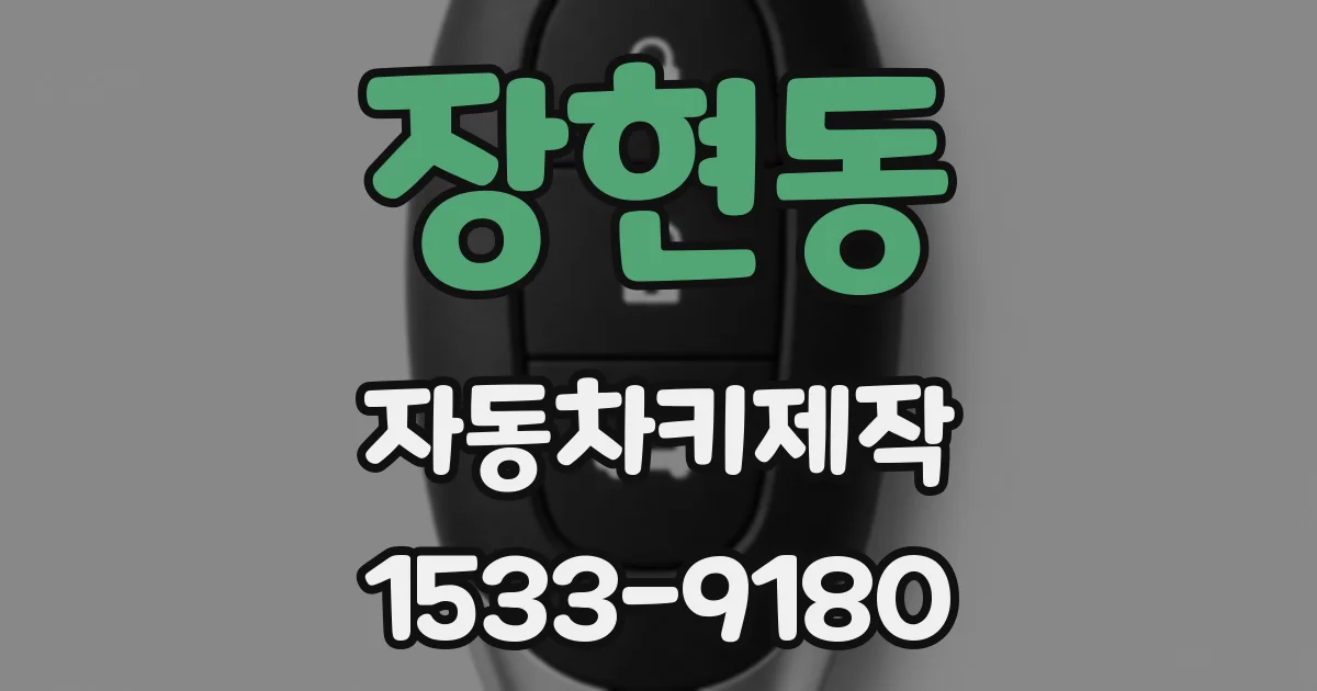 장현동 자동차키제작