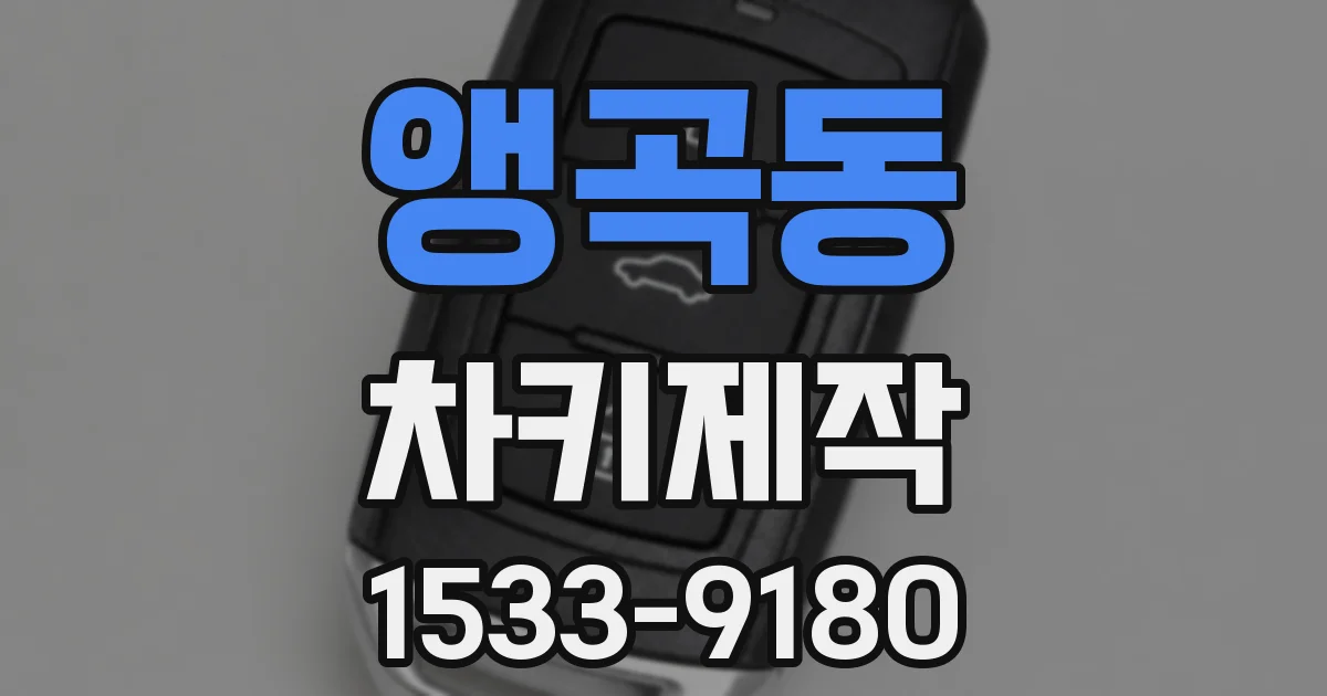 앵곡동 차키제작