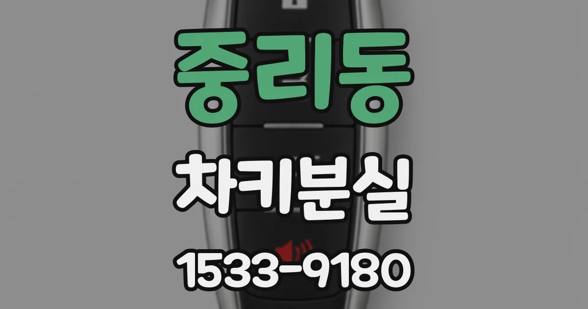 중리동 차키분실