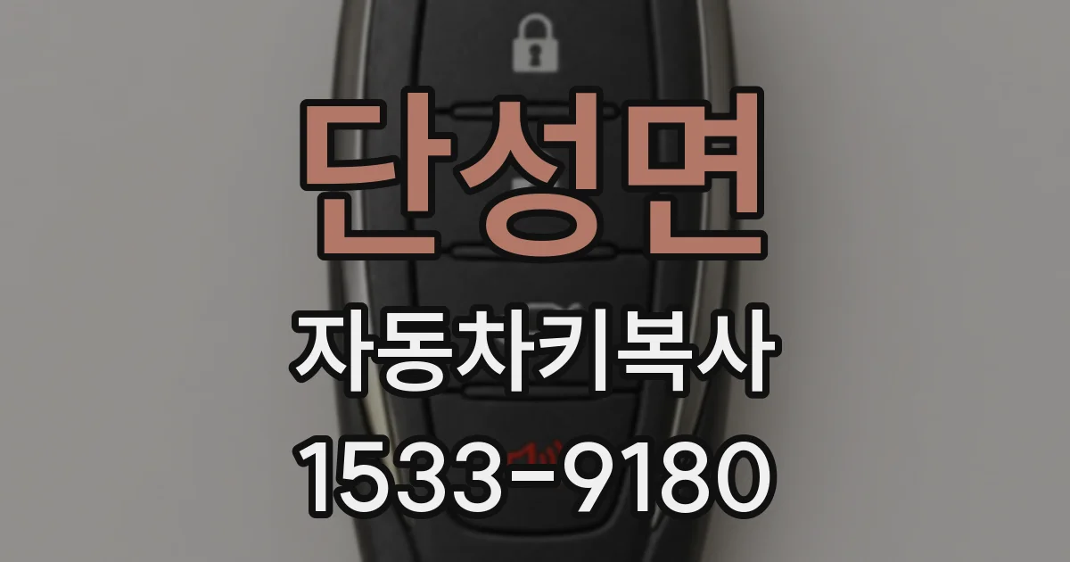 단성면 자동차키복사