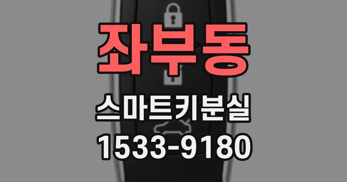 좌부동 스마트키분실