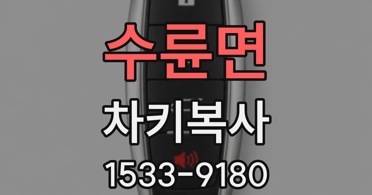수륜면 차키복사