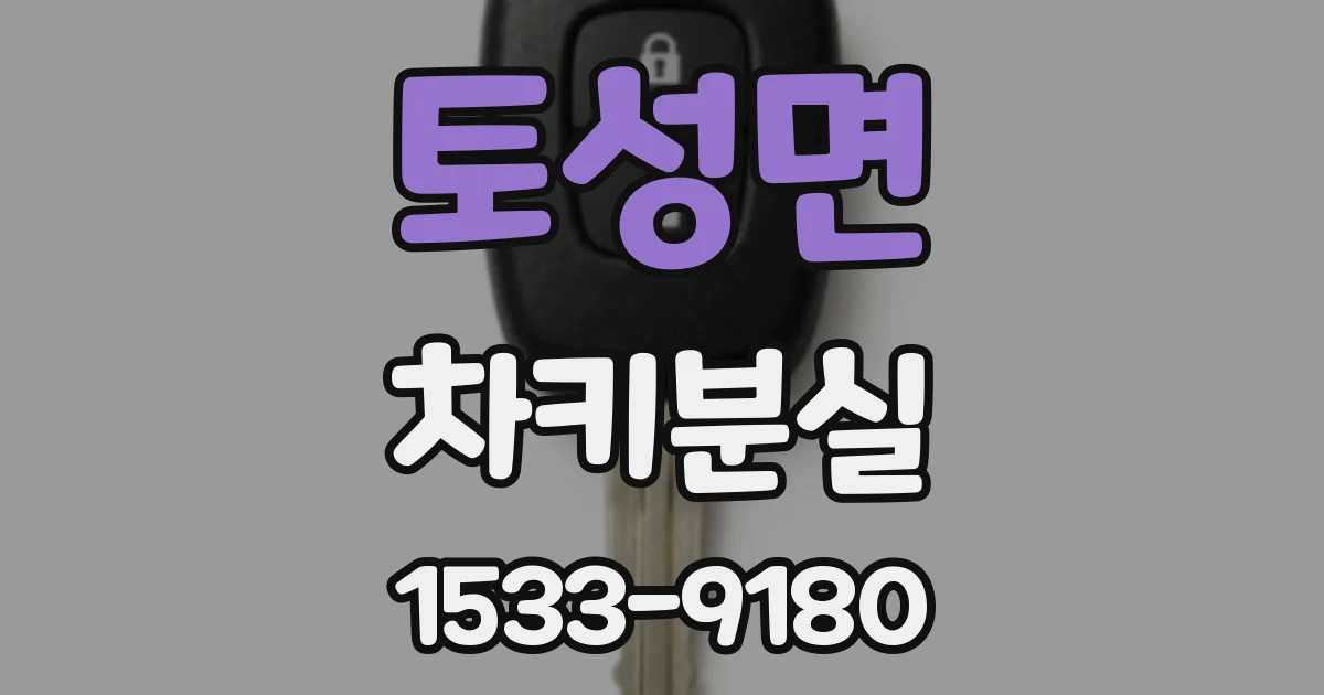 토성면 차키분실