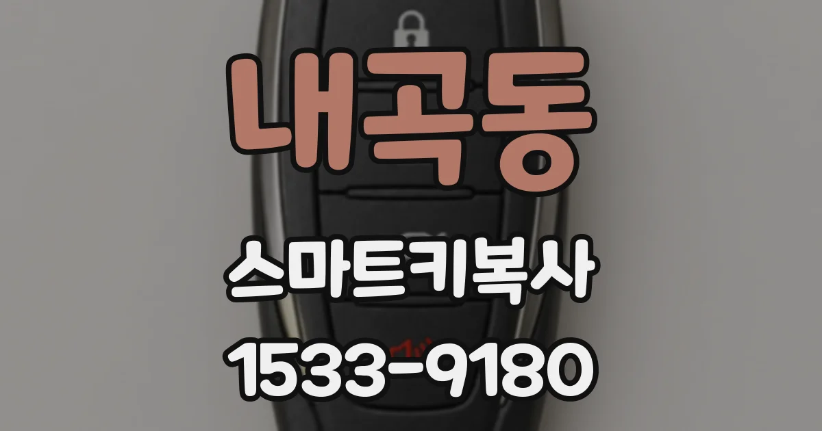 내곡동 스마트키복사
