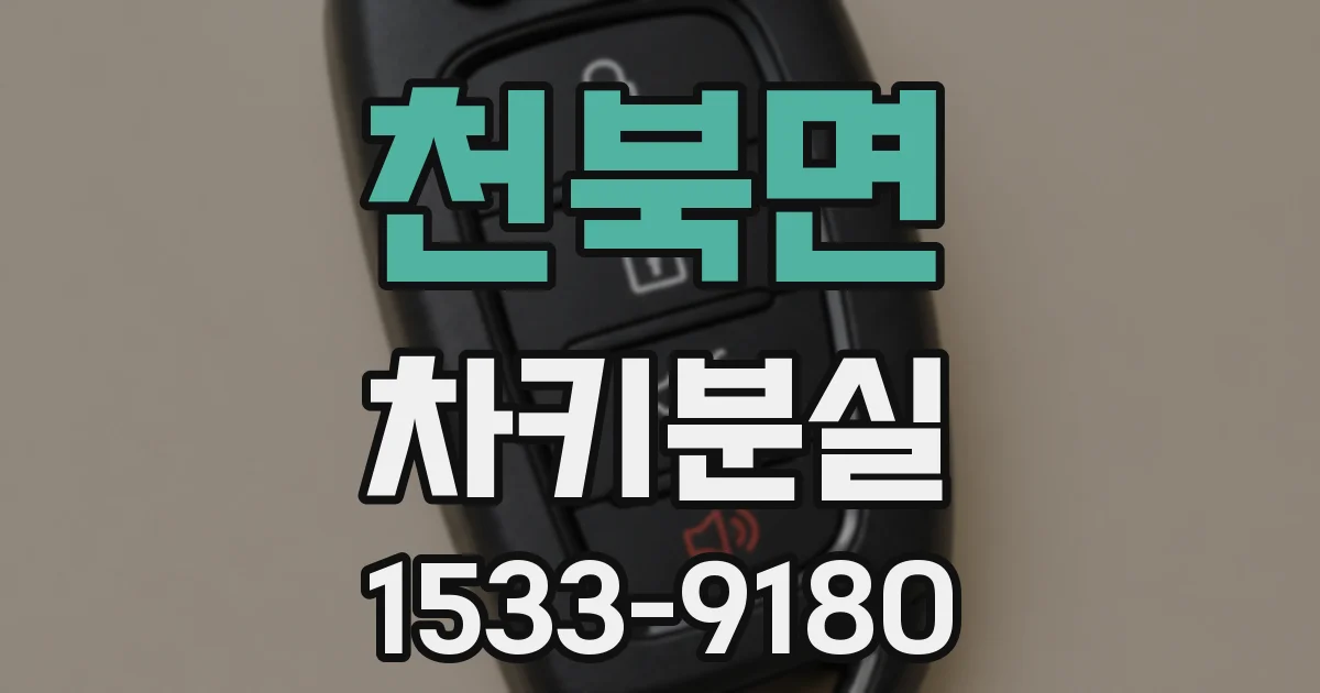 천북면 차키분실