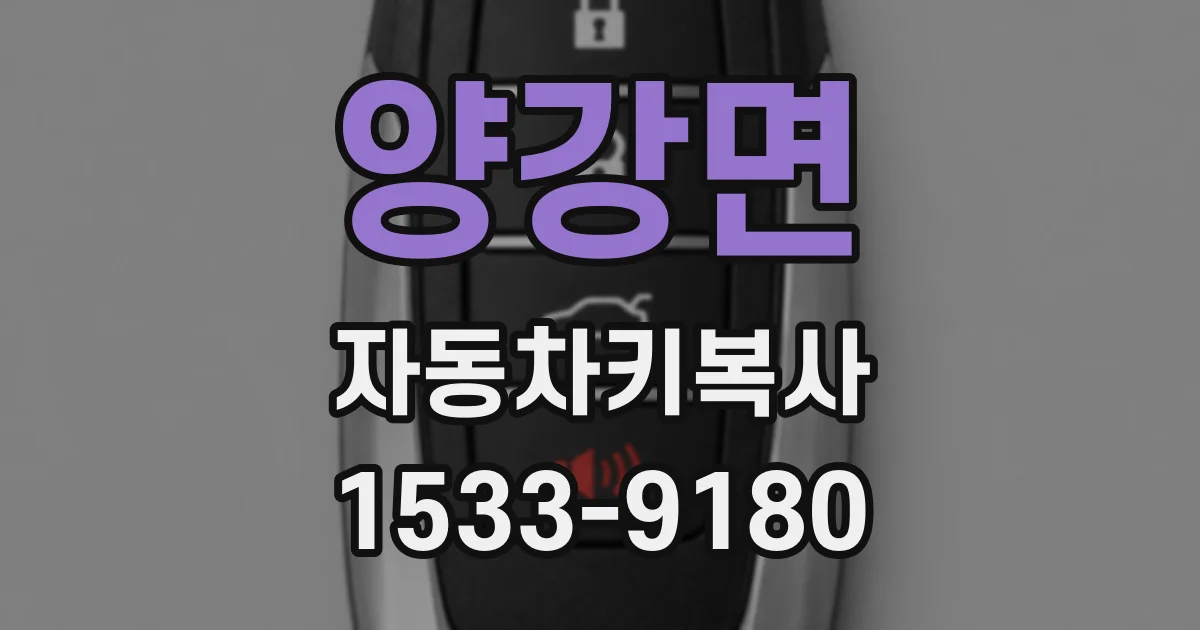 양강면 자동차키복사