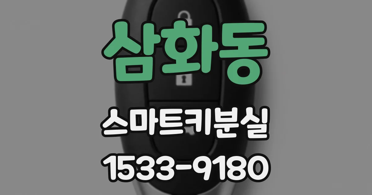 삼화동 스마트키분실