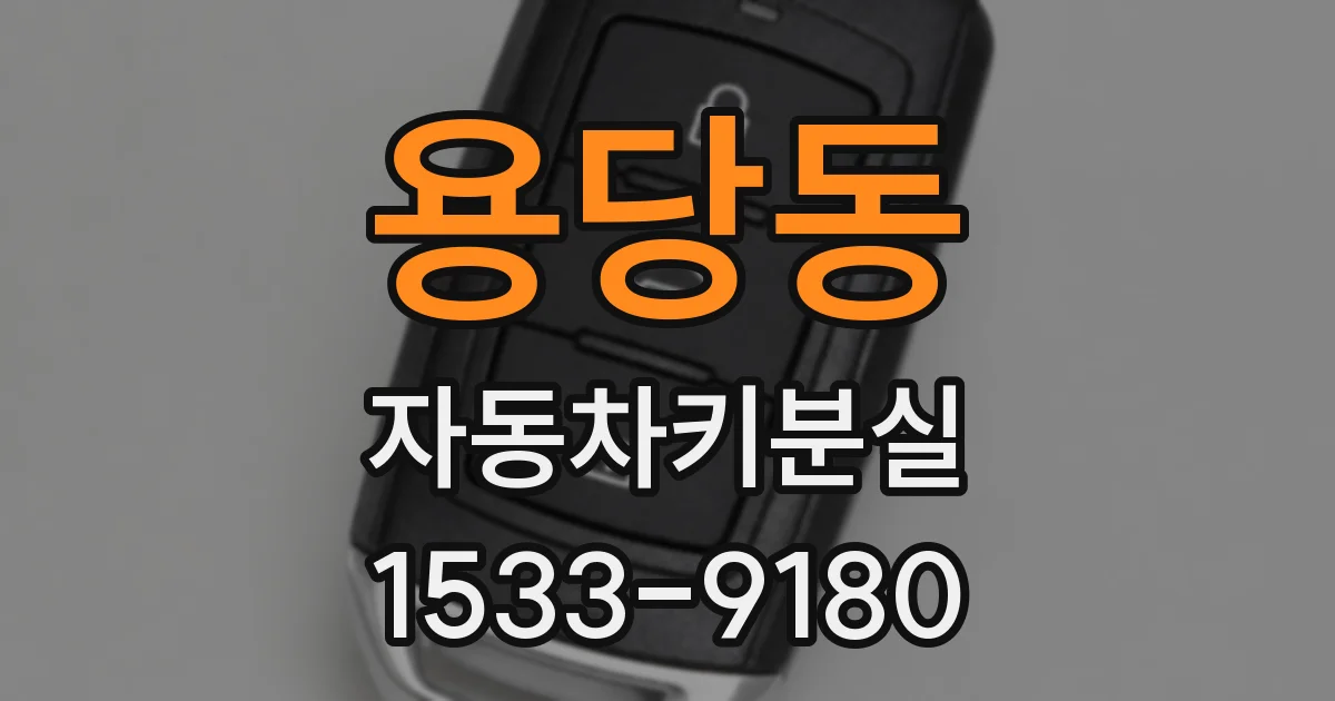 용당동 자동차키분실