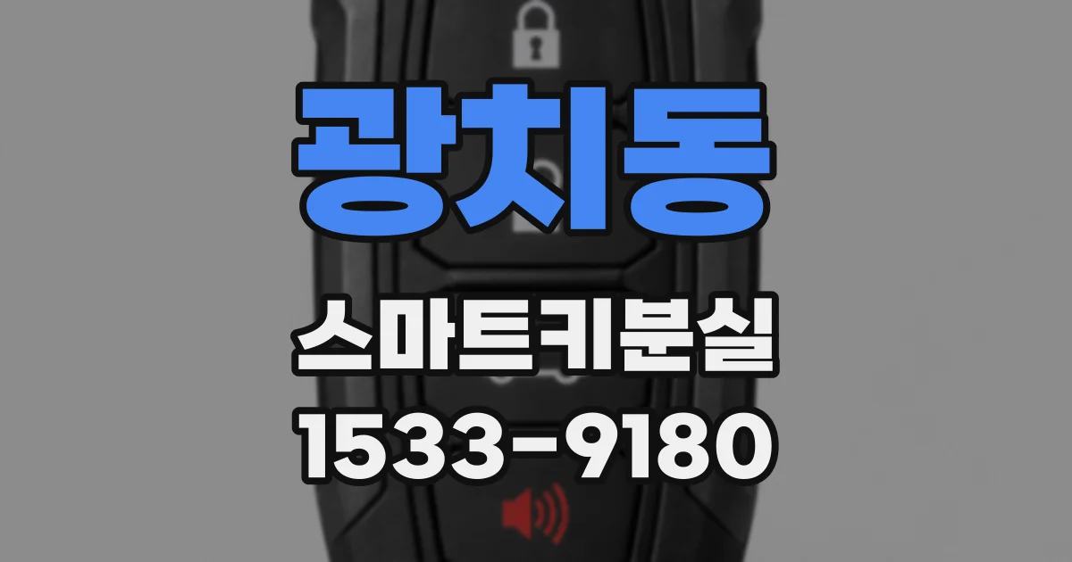 광치동 스마트키분실