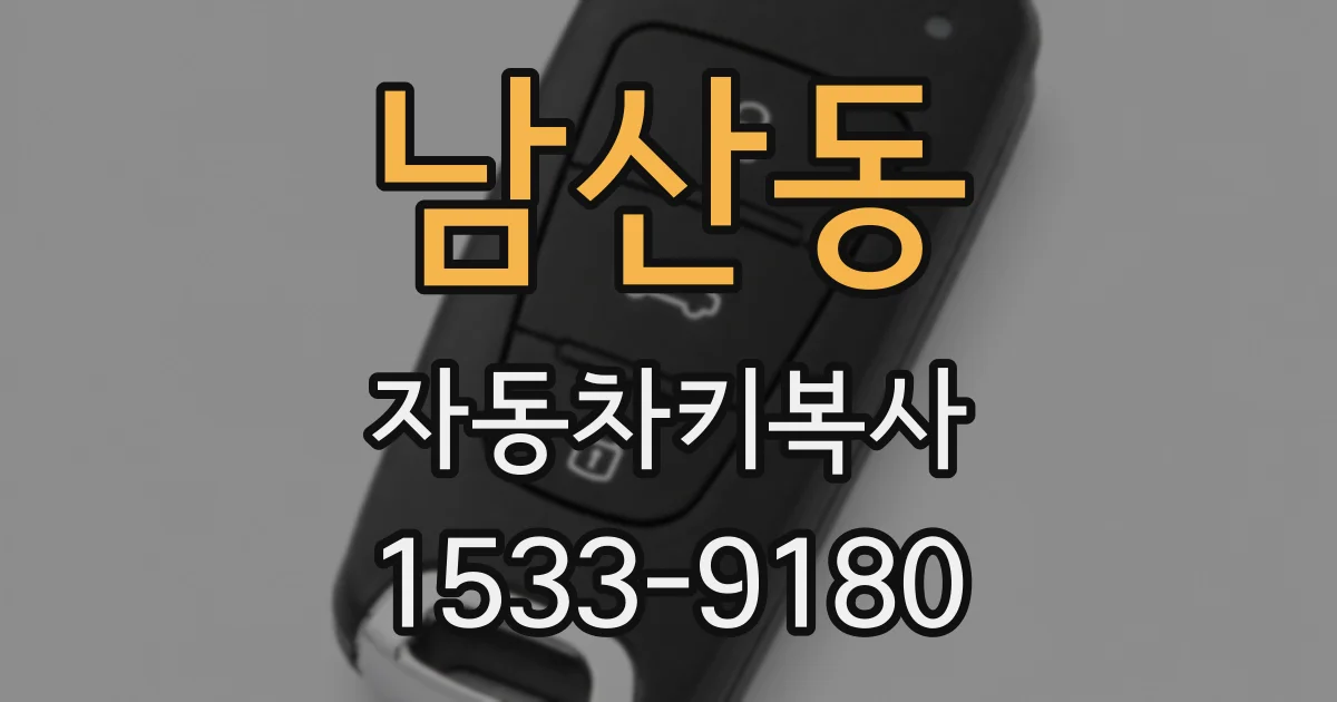 남산동 자동차키복사