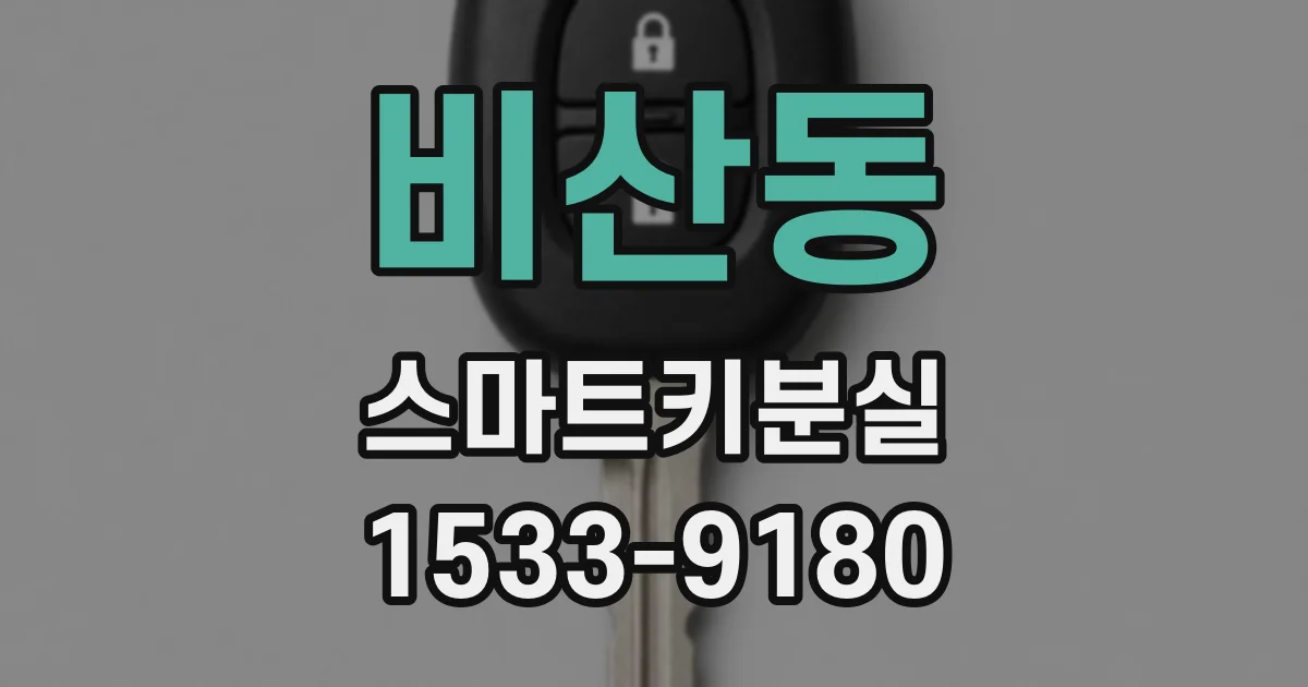 비산동 스마트키분실