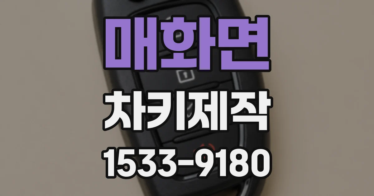 매화면 차키제작
