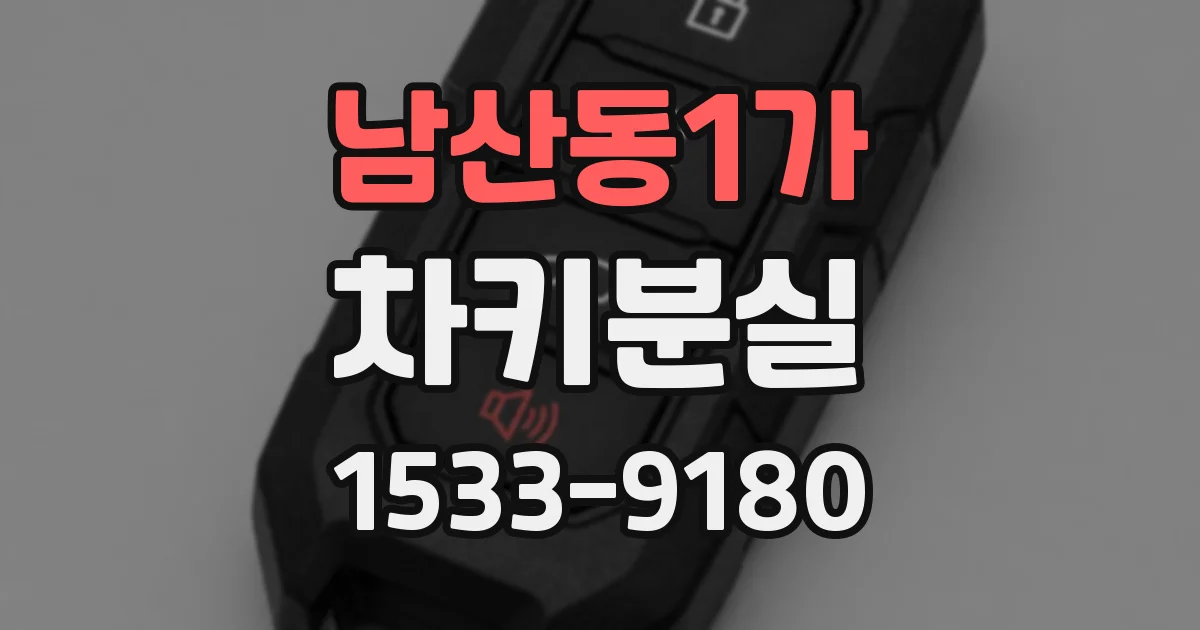 남산동1가 차키분실