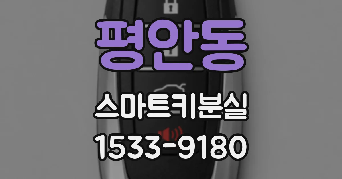 평안동 스마트키분실