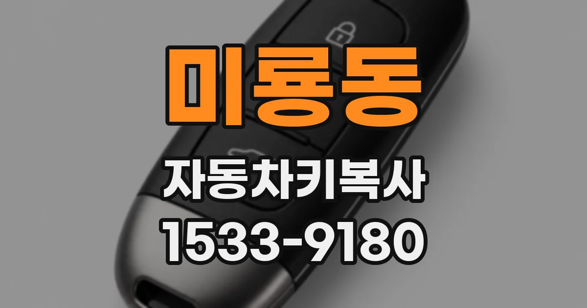 미룡동 자동차키복사