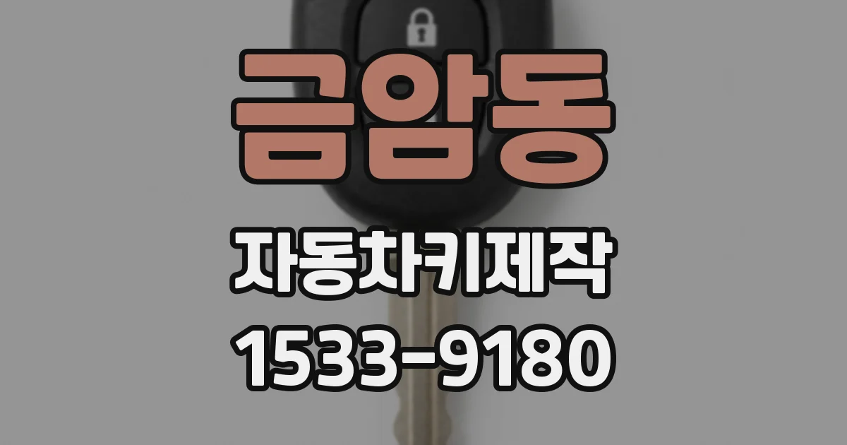 금암동 자동차키제작