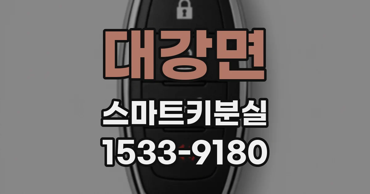 대강면 스마트키분실