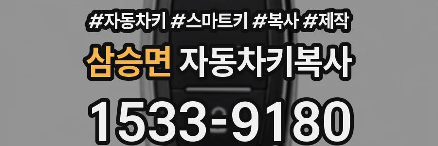 삼승면 자동차키복사